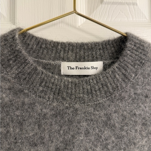 The Frankie Shop Vodskov Gray Wool Alpaca Sweater Size M/L - Picture 2 of 8